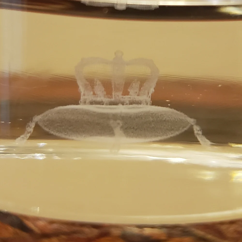 Crown Royal 3D Hologram Whiskey Glasses - Set of 2